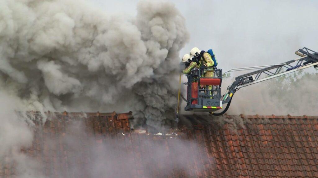 Fire men house